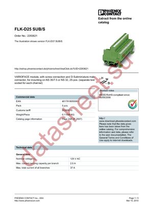 2283621 datasheet  